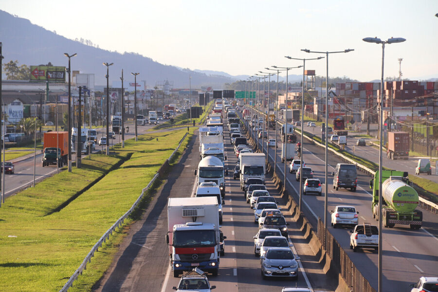 Teste é alternativa encontrada para melhorar tráfego no trecho da BR-101. FOTO: Felipe Franco/Prefeitura de Penha