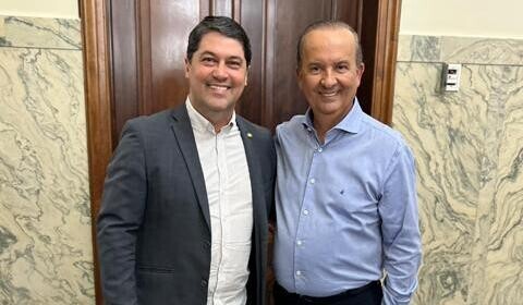 Deputado Emerson Stein e o governador do Estado, Jorginho Mello.