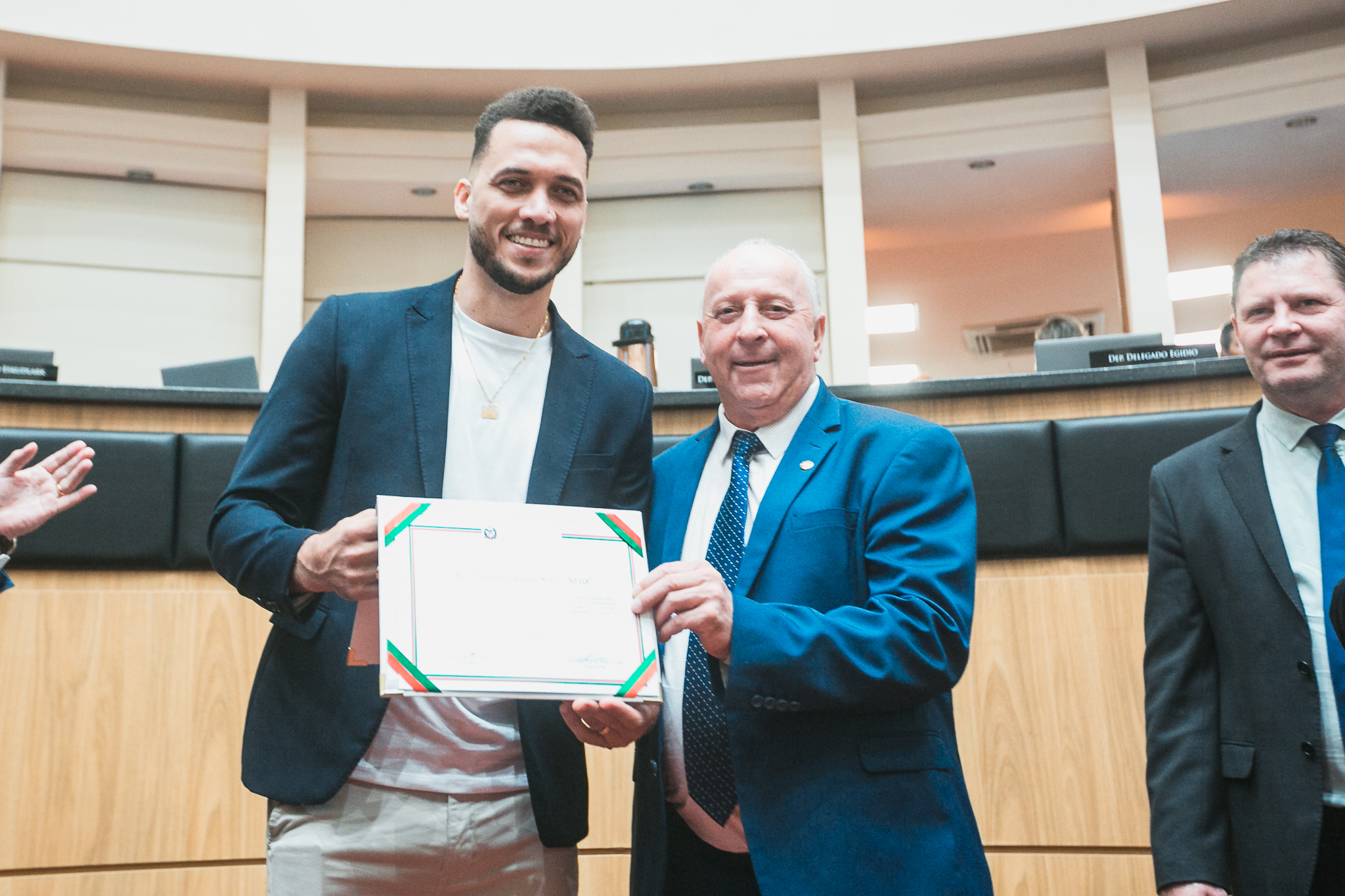 -Hélio Hermito Zampier ex-jogador da Chapecoense, NETO   - Deputado Oscar Gutz (PL)