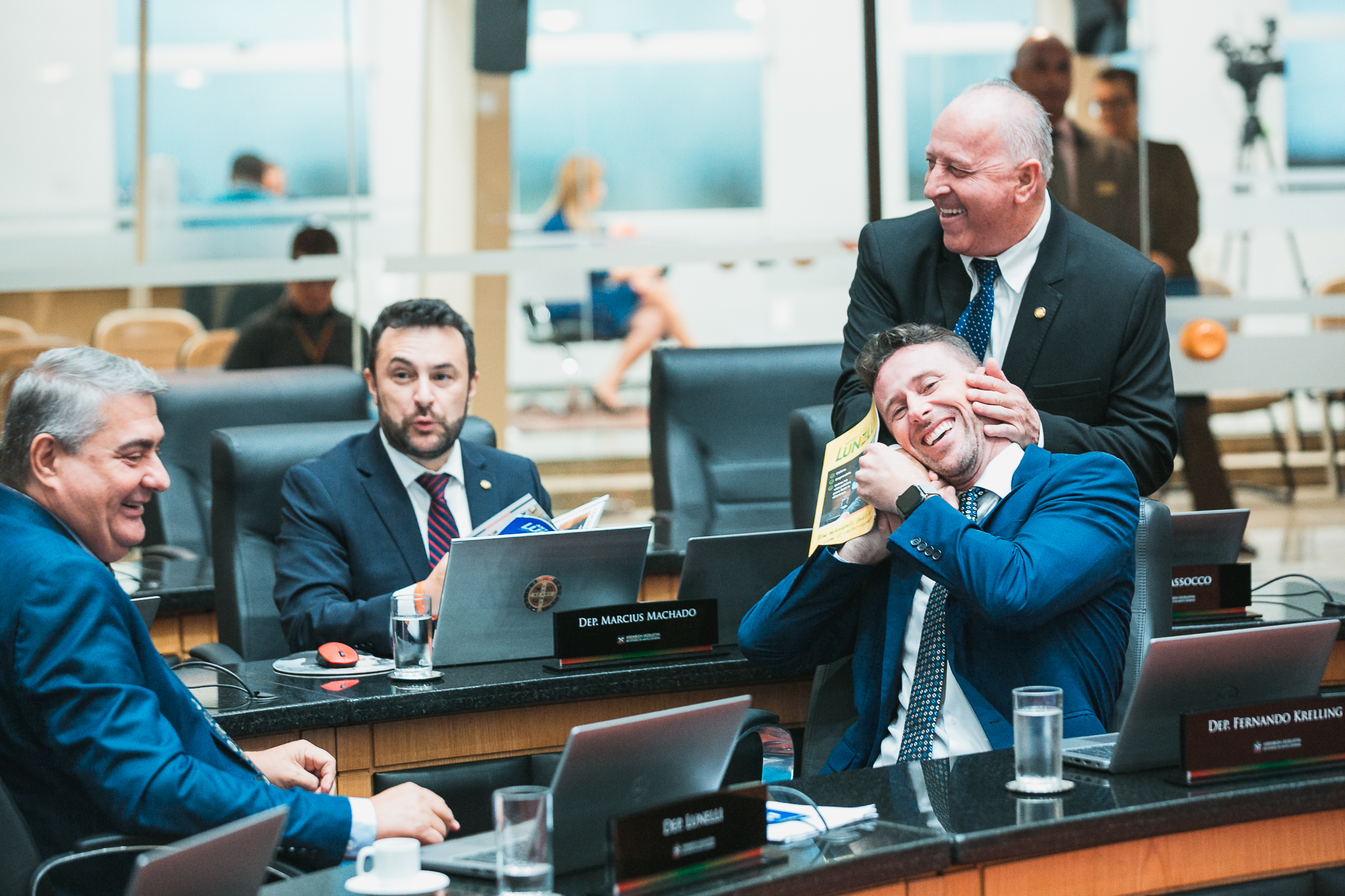 - Deputado Antídio Lunelli (MDB) - Deputado Marcius Machado (PL) 
 	
 - Deputado Oscar Gutz (PL) 	 - Deputado Fernando Krelling (MDB)