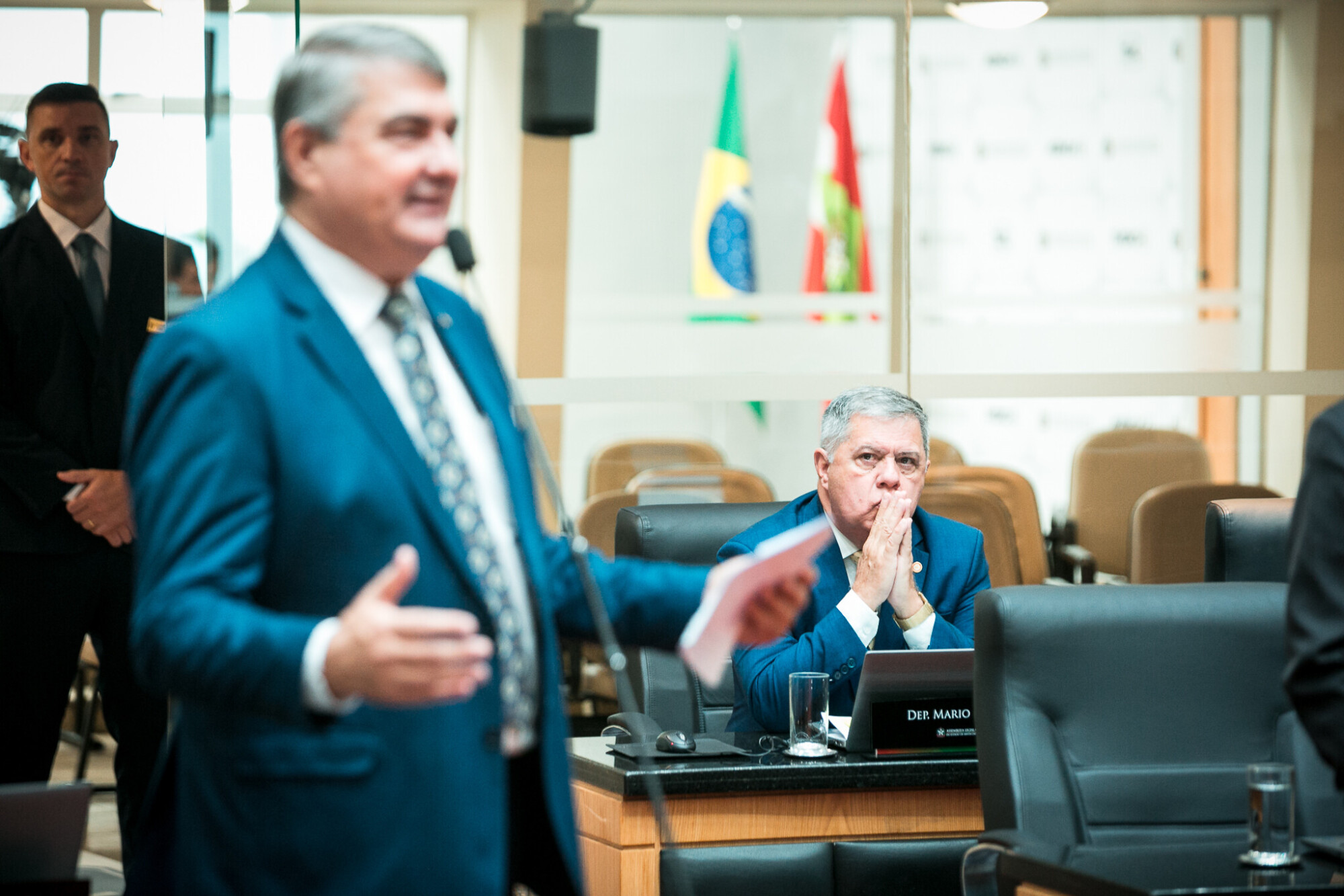 - Deputado Antídio Lunelli (MDB)
 - Deputado Mário Motta (PSD)