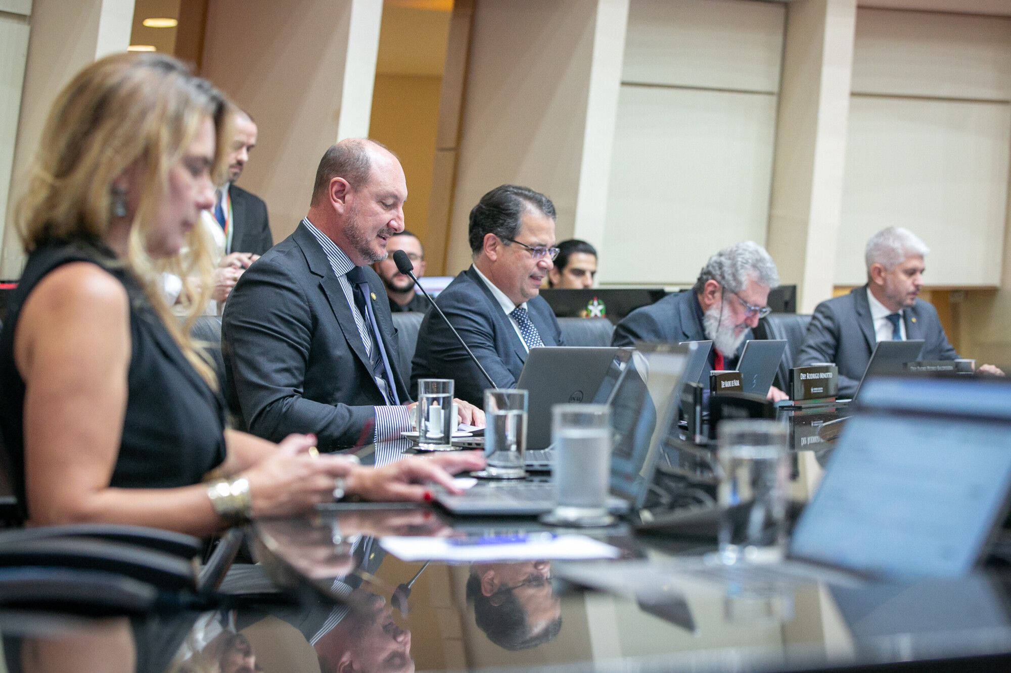 - Deputada Paulinha (Podemos) 	
 - Deputado Mauro de Nadal (MDB)  - Deputado Rodrigo Minotto (PDT) 	
	 - Deputado Padre Pedro Baldissera (PT) 	
- Deputado Delegado Egídio Ferrari (PTB)