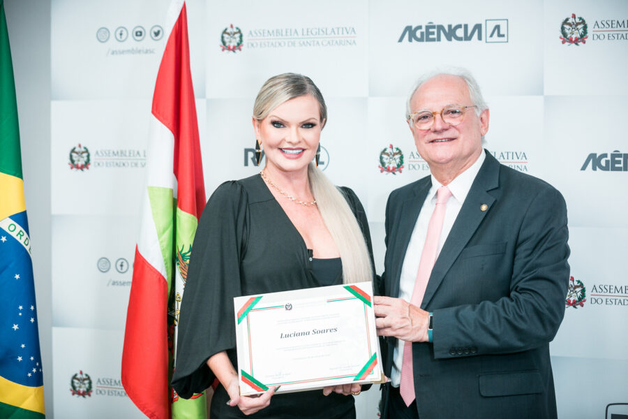 Empresária Lu Soares e o deputado Dr Vicente
