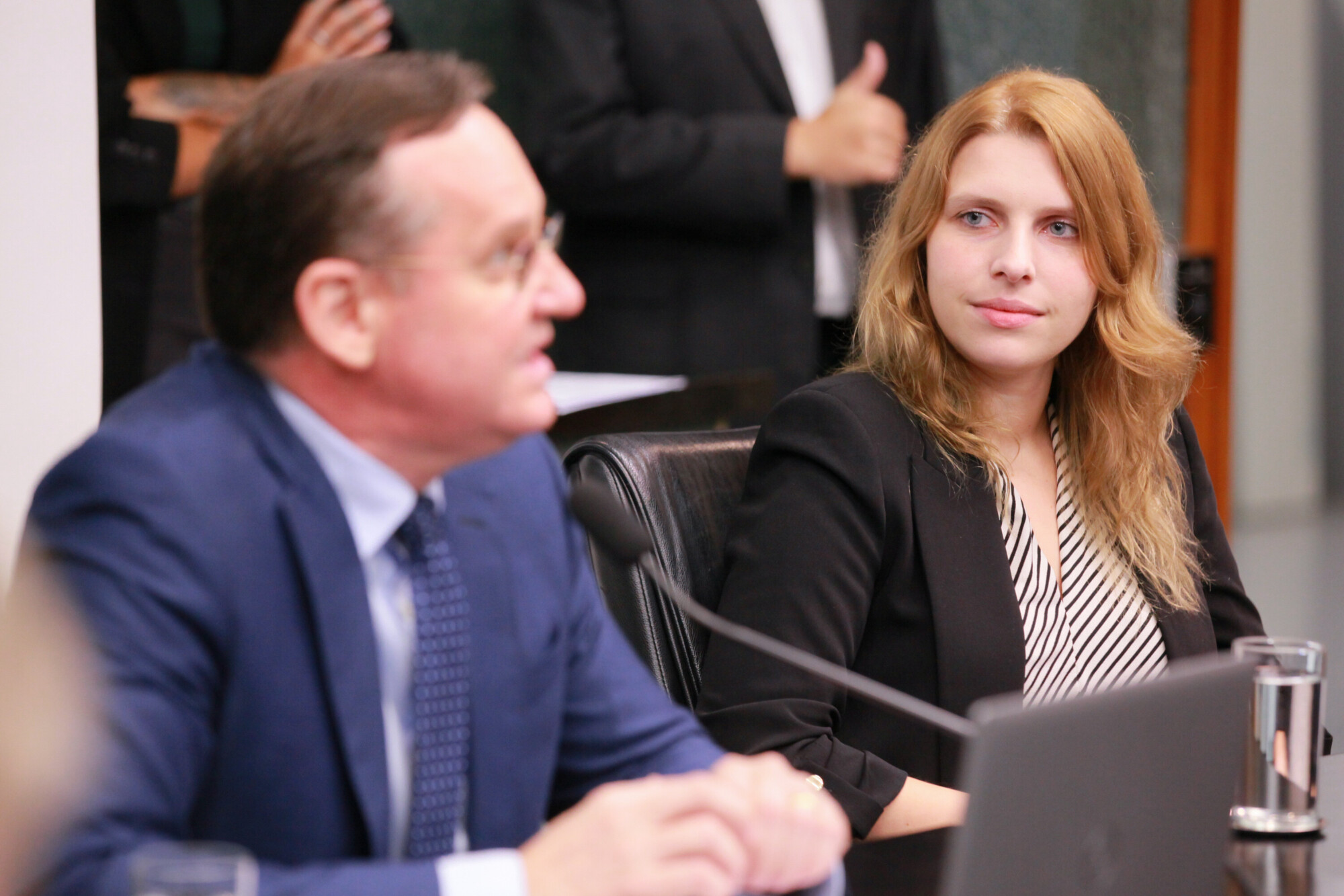 - Deputado Jair Miotto (União) 	
-Anastasiya Litvinenko - Consul Econômica de Israel no Brasil