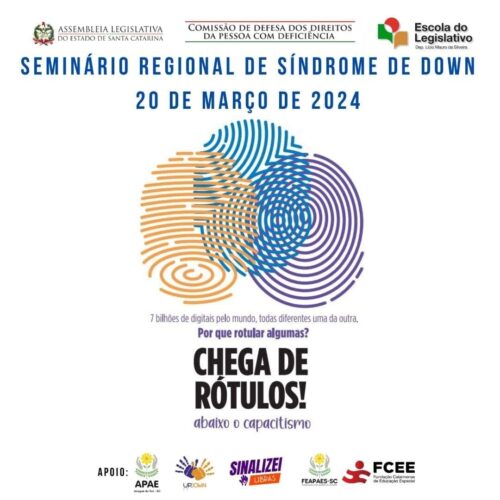 Chega de Rótulos: Jaraguá do Sul sedia Seminário Regional sobre Síndrome de Down nesta 4ª (20)