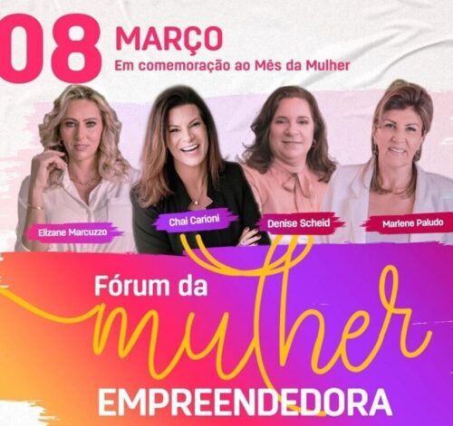 Concórdia recebe Fórum da Mulher Empreendedora