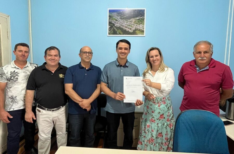 Deputado Marcos da Rosa (União) esteve em Urubici neste fim de semana. FOTO: assessoria de imprensa