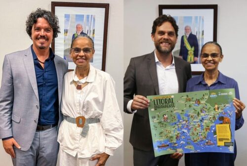 Marquito e Goura apresentam à ministra Marina Silva proposta de criação de Parque Nacional em SC/PR