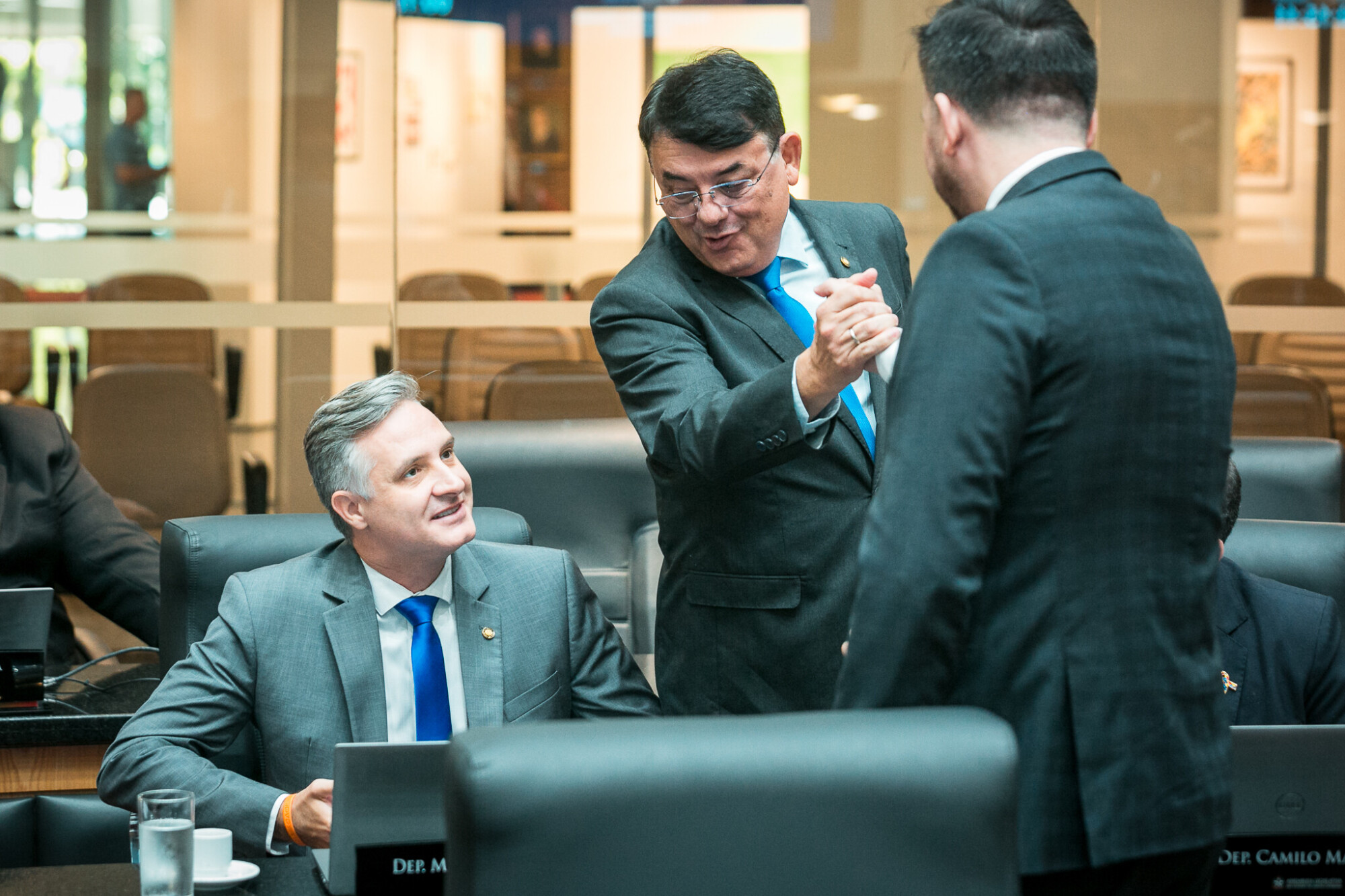 - Deputado Matheus Cadorin (NOVO)  - Deputado Maurício Peixer (PL)