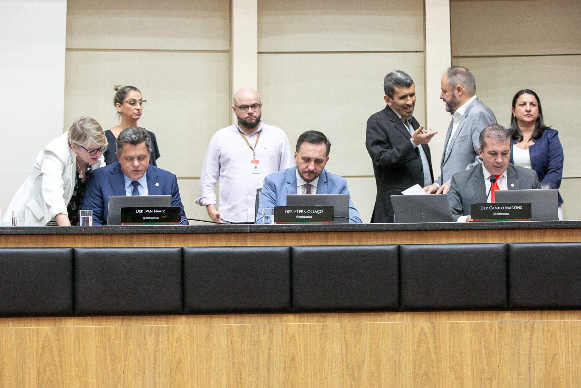 - Deputada Luciane Carminatti (PT) - Deputado Ivan Naatz (PL) 	
 - Deputado Pepê Collaço (PP)
 - Deputado Camilo Martins (Podemos)