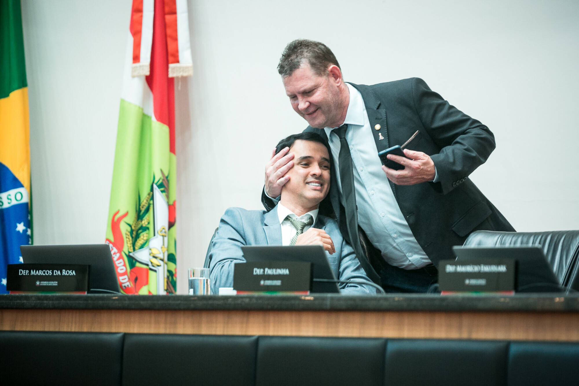 - Deputado Edilson Massoco (PL)
 - Deputado Marcos da Rosa (União)