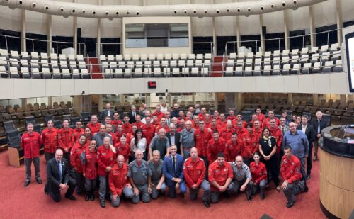 Cadorin homenageia Bombeiros Voluntários na Assembleia Legislativa