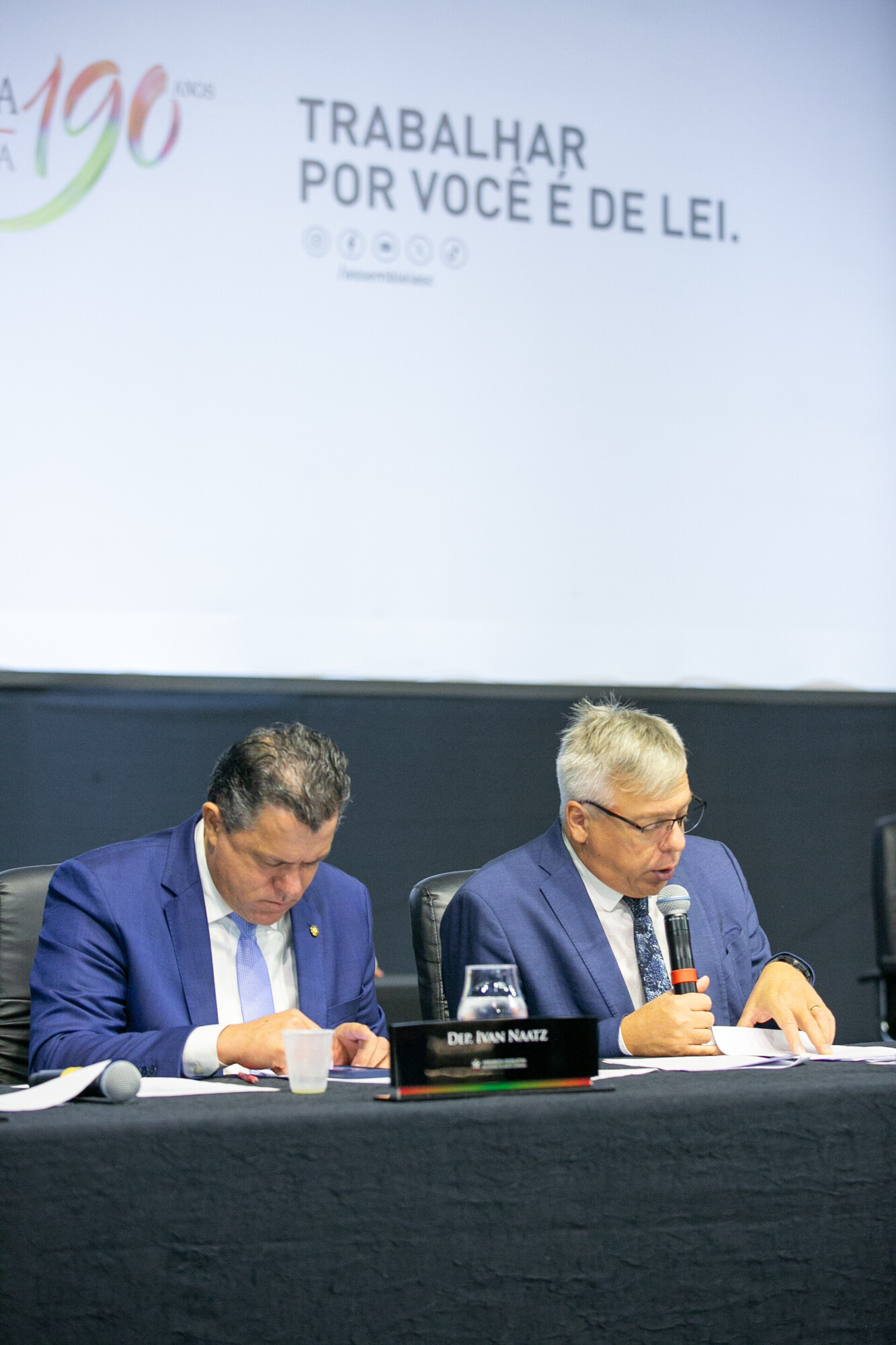 - Deputado Napoleão Bernardes (PSD)  - Deputado Fabiano da Luz (PT)