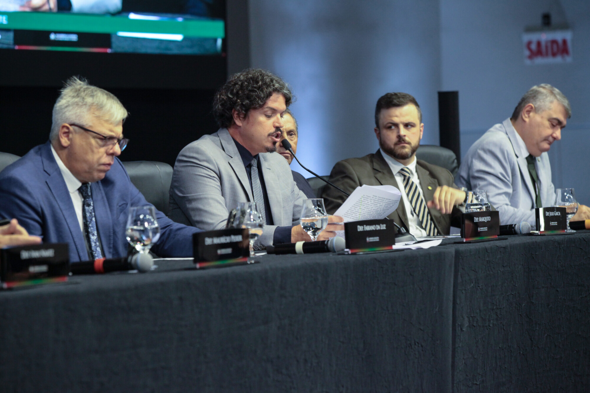 - Deputado Fabiano da Luz (PT) - Deputado Marquito (PSOL) Deputado Lucas Neves (Podemos) - Deputado Antídio Lunelli (MDB)
