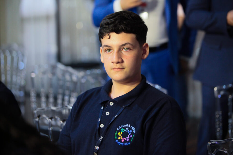 Gregório Vinholes, estudante e Vereador Mirim.