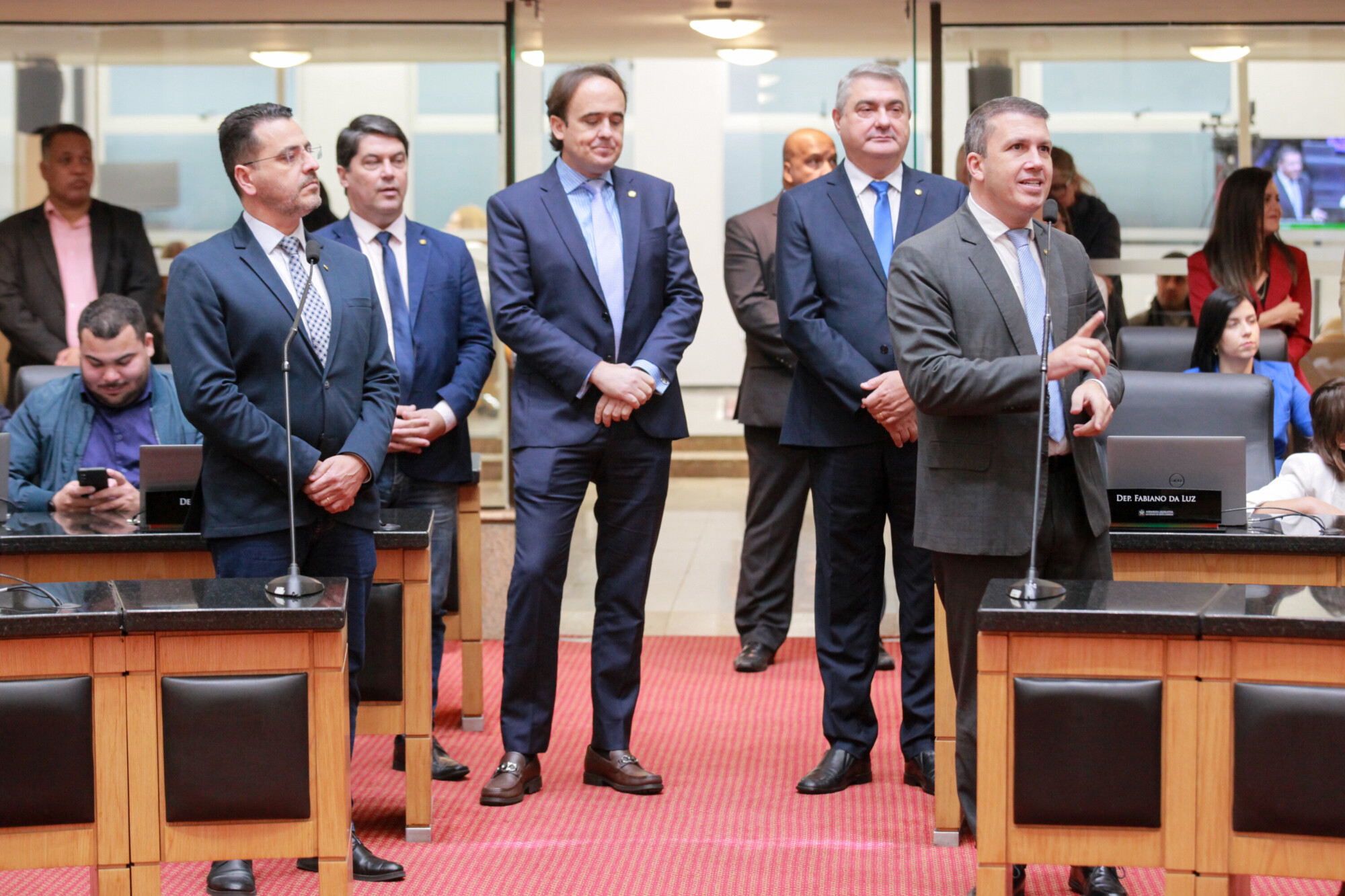 - Deputado Soratto (PL) - Deputado Emerson Stein (MDB) - Deputado Carlos Humberto (PL) -  - Deputado Antídio Lunelli (MDB) 	



- Deputado Camilo Martins (Podemos)
