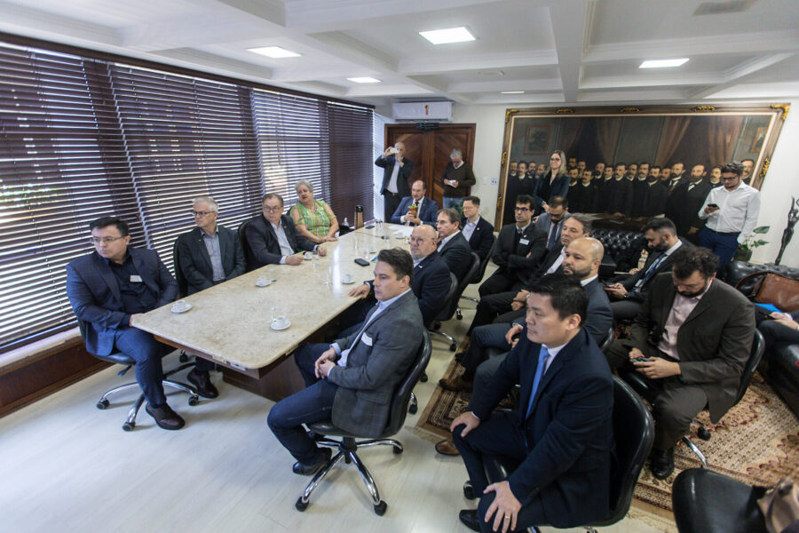 Reunião sobre aduana foi realizada na Presidência da Alesc, nesta terça-feira (21).
