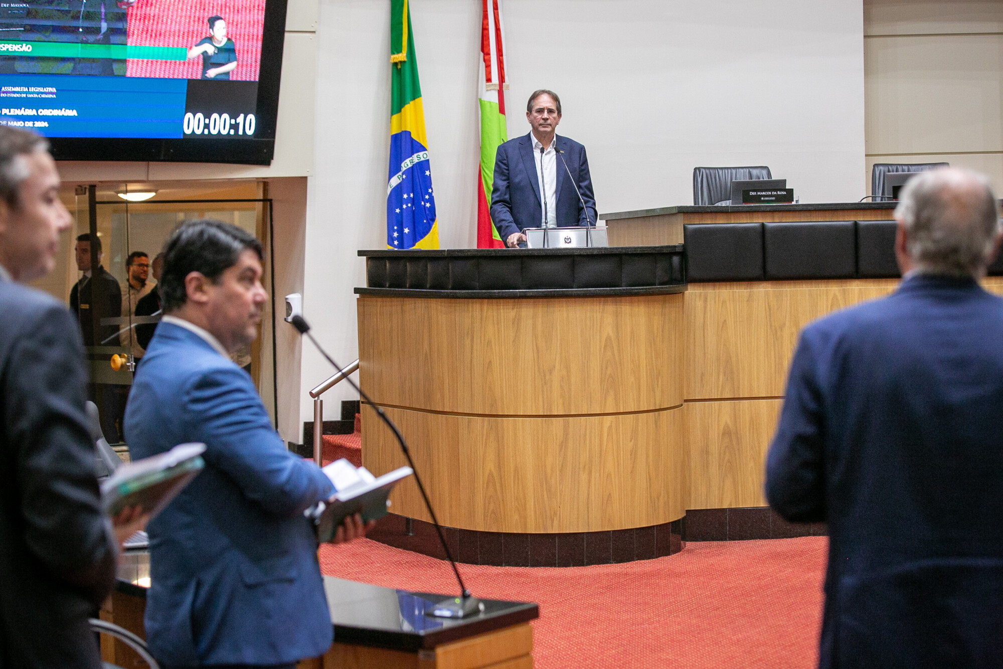 - Mario Cezar de Aguiar - Pres. a Federação das Indústrias de Santa Catarina (FIESC)
