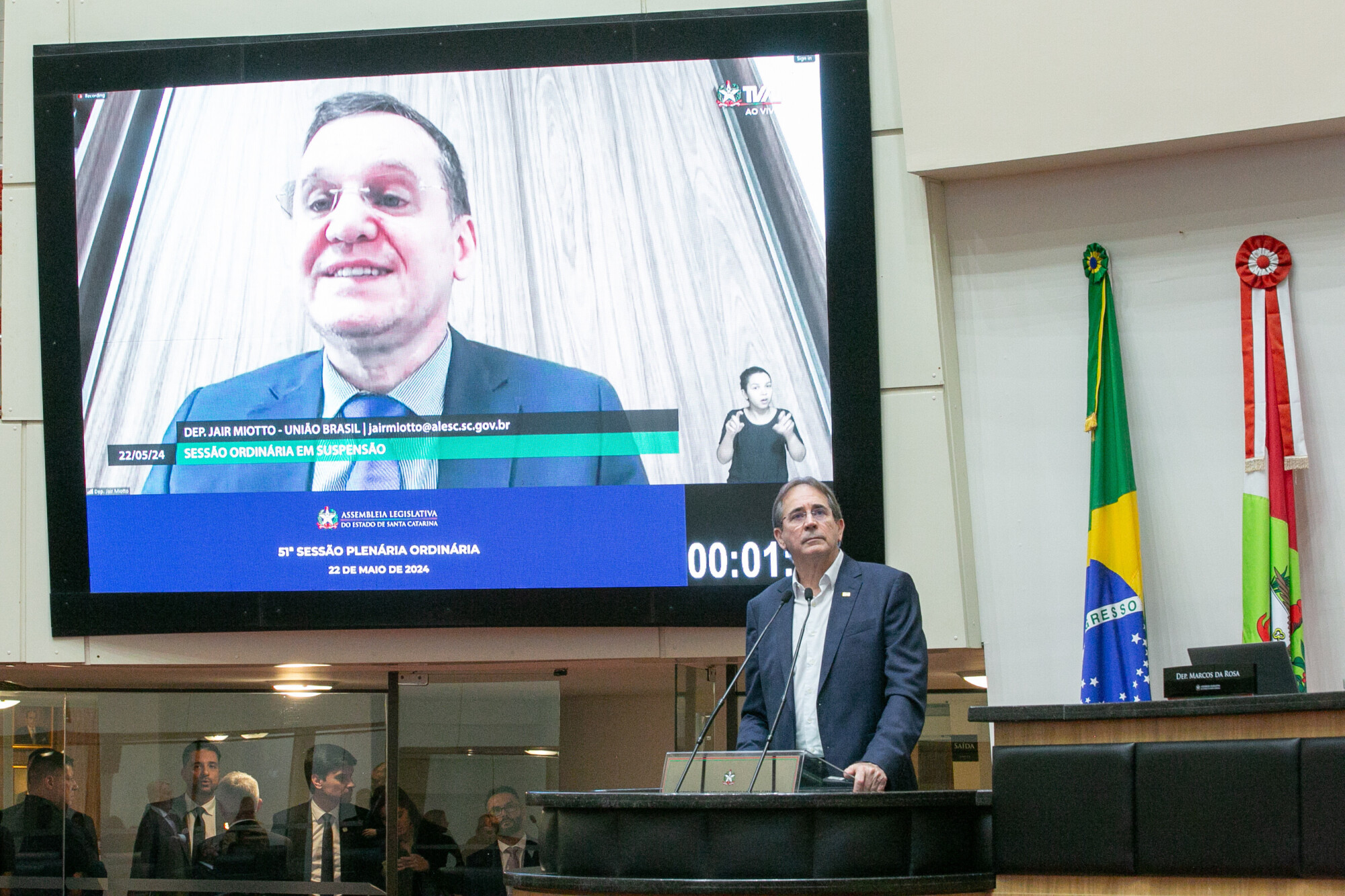 - Mario Cezar de Aguiar - Pres. a Federação das Indústrias de Santa Catarina (FIESC)