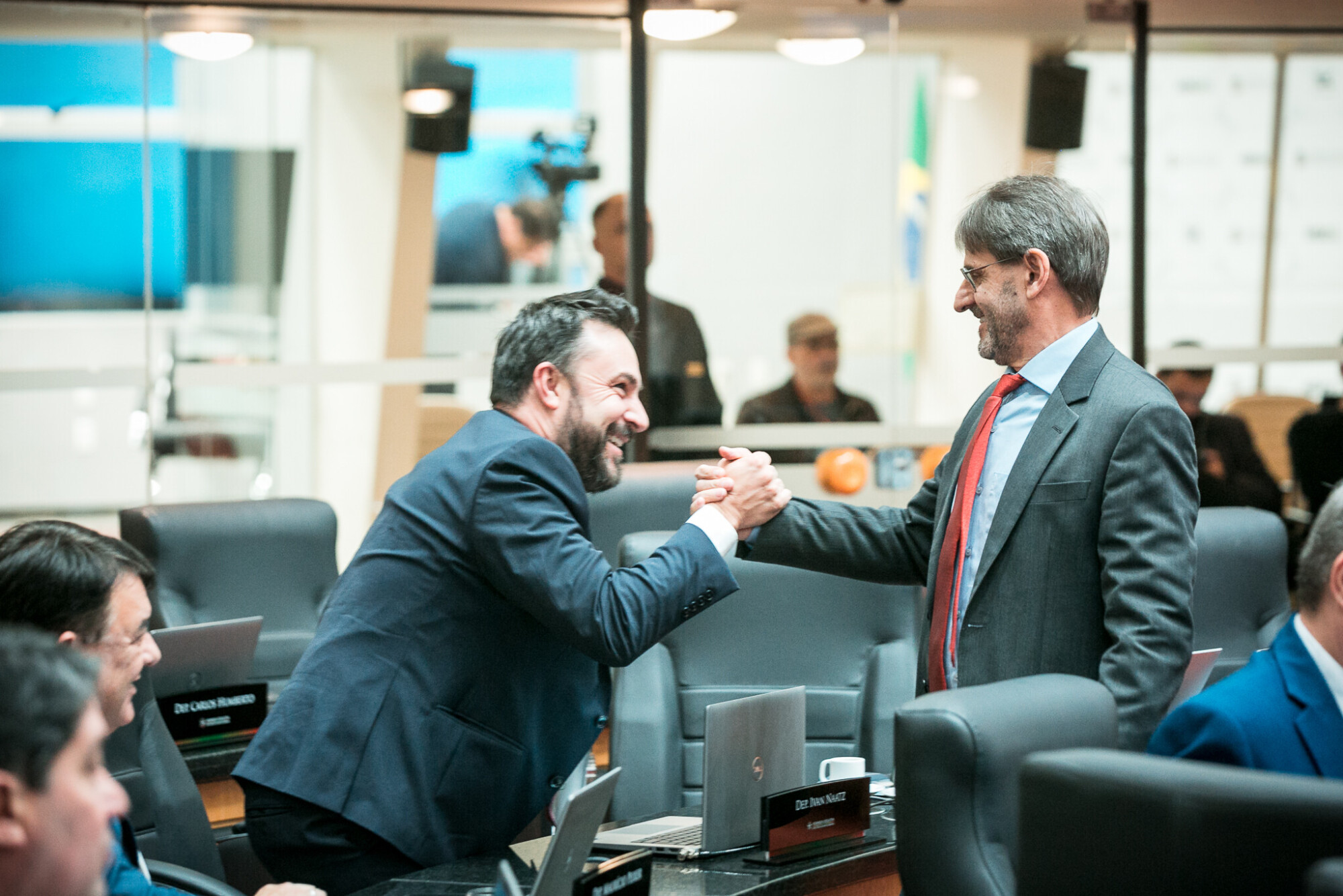 - Deputado Marcius Machado (PL)
 - Deputado Neodi Saretta (PT)
