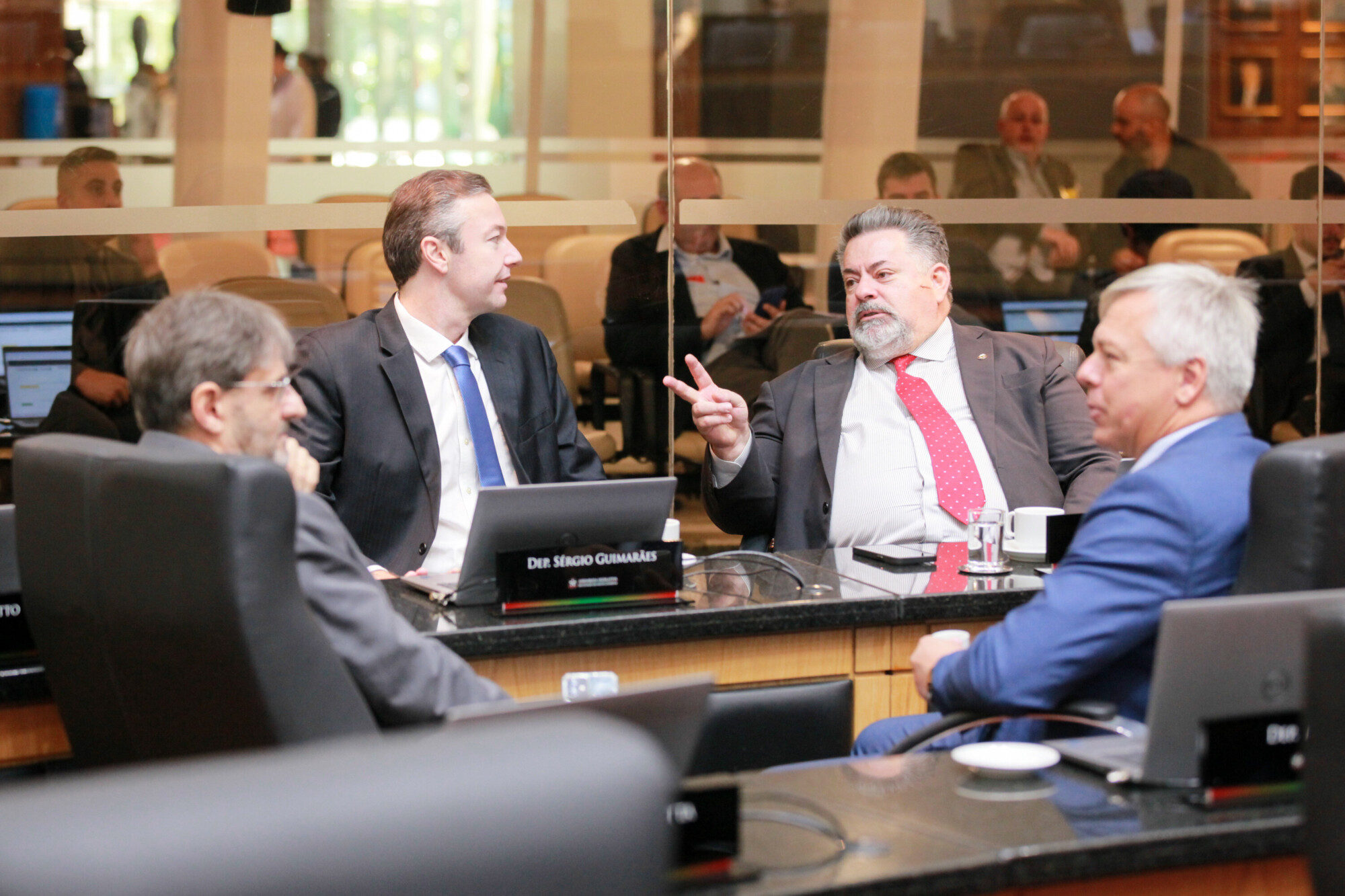 - Deputado Napoleão Bernardes (PSD) 	
 - Deputado Sergio Motta (Republicanos)
 - Deputado Fabiano da Luz (PT) 	
 - Deputado Neodi Saretta (PT)