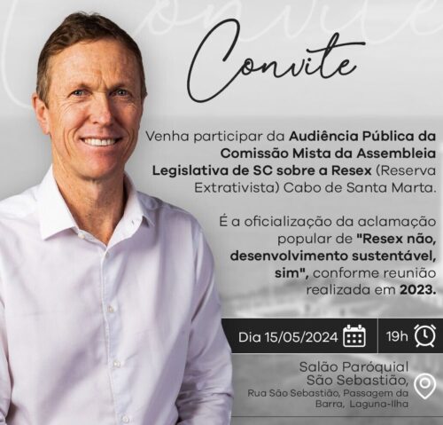 Audiência pública busca ouvir comunidade sobre implantação da Resex nesta quarta em Laguna