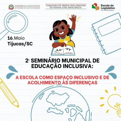 Autismo: 2º Seminário Municipal sobre Educação Inclusiva de Tijucas acontece nesta quinta-feira (16)