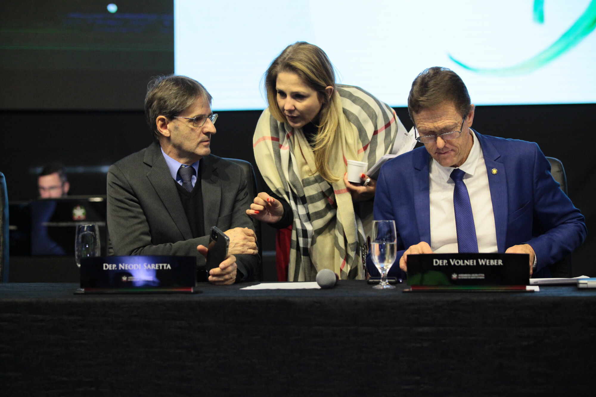 - Deputado Neodi Saretta (PT) 	
 - Deputada Paulinha (Podemos) 	
 - Deputado Volnei Weber (MDB)