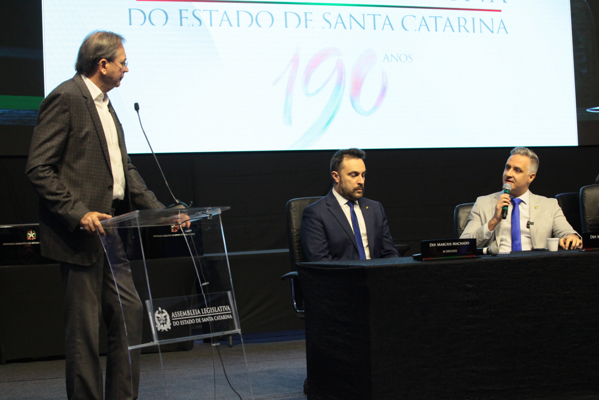 Mario Cezar de Aguiar - Presidente a Federação das Indústrias de Santa Catarina (FIESC) - Deputado Marcius Machado (PL) 
 - Deputado Matheus Cadorin (NOVO)