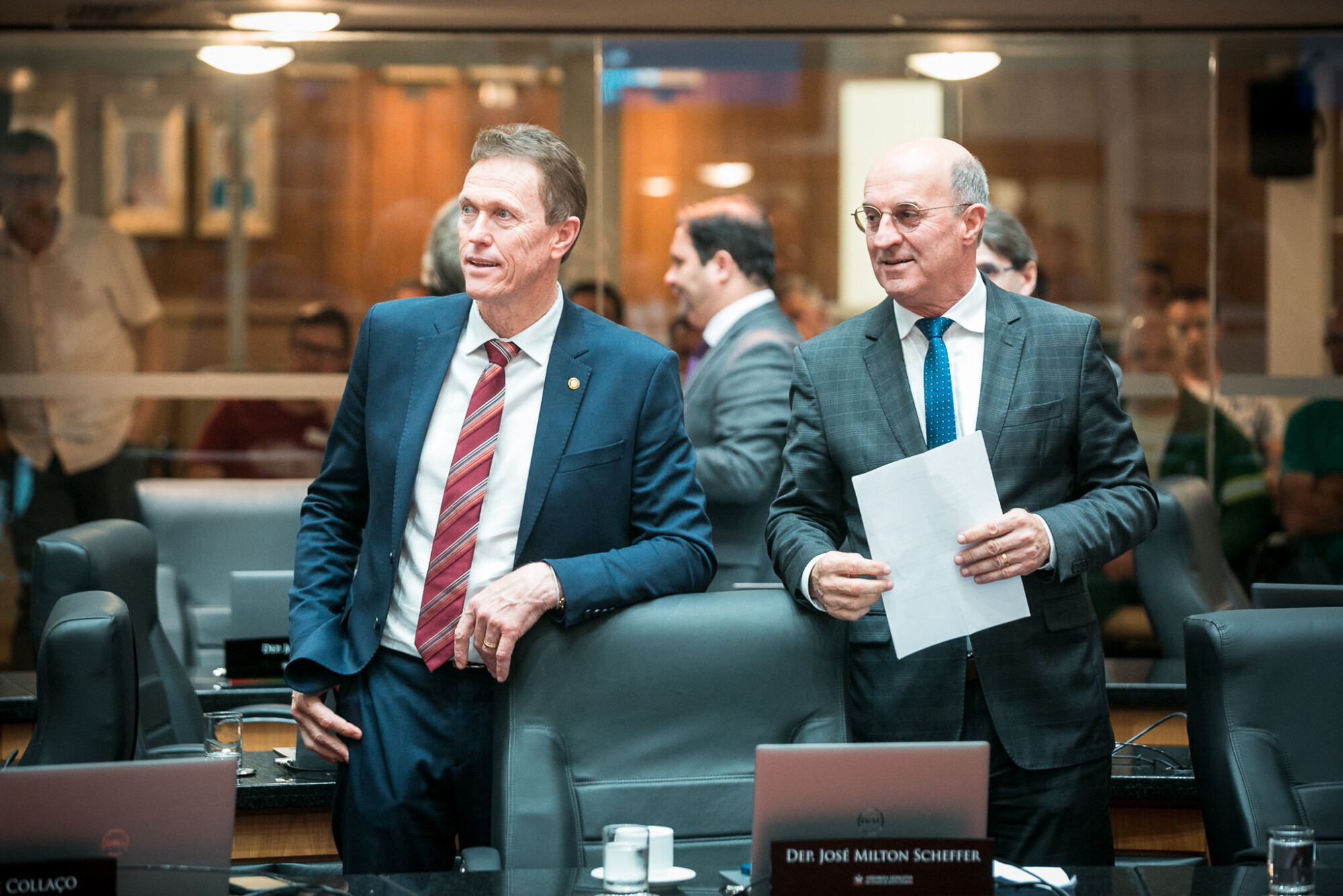 - Deputado Volnei Weber (MDB)
 - Deputado José Milton Scheffer (PP)