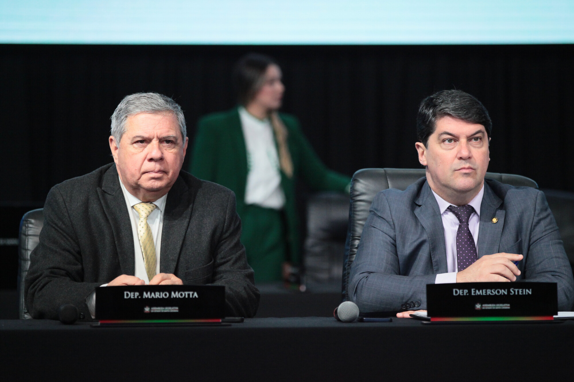 - Deputado Mário Motta (PSD)
 - Deputado Emerson Stein (MDB)