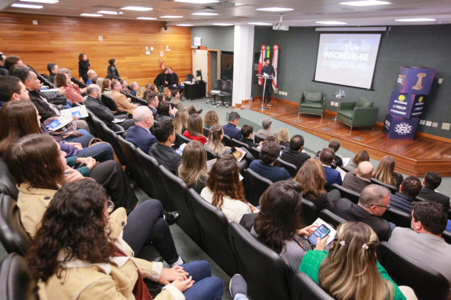 Lançamento 4º Prêmio ACI Ocesc de Jornalismo, no Plenarinho da Alesc