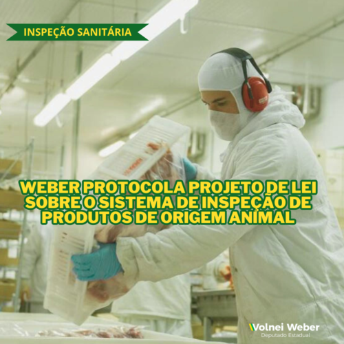 PL trata da legislação do sistema de inspeção dos produtos de origem animal em SC