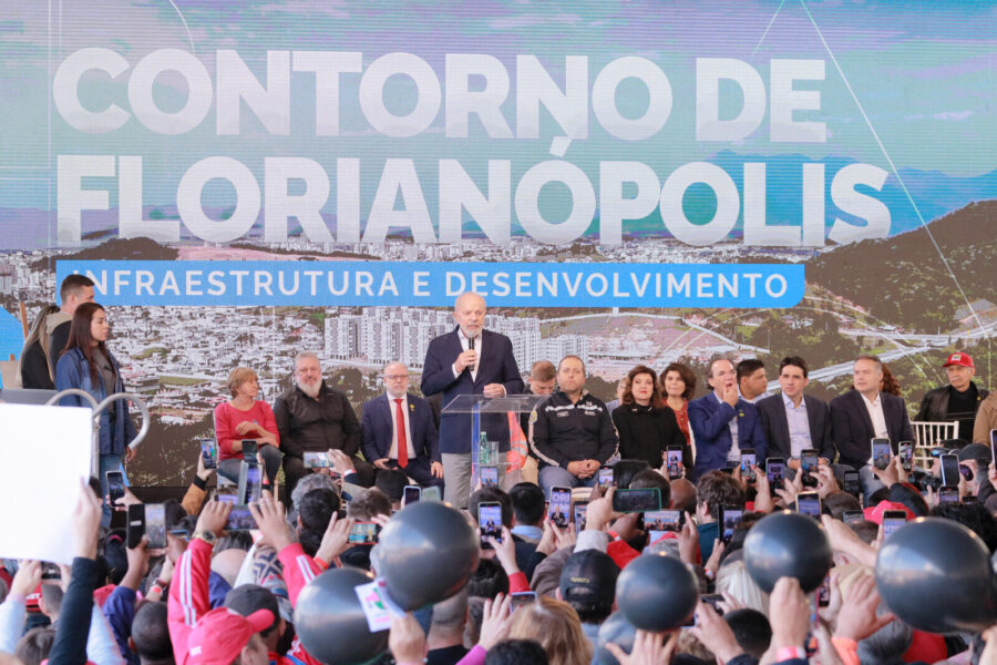Cerimônia de inauguração contou com a presença do presidente da República, Luiz Inácio Lula da Silva. Foto: Arteris / Divulgação