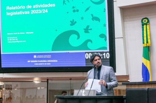 Marquito apresenta resultados na Alesc