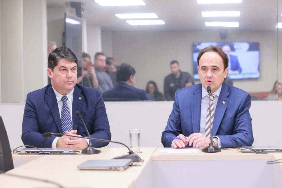 Deputados Emerson Stein (MDB) e Carlos Humberto (PL)