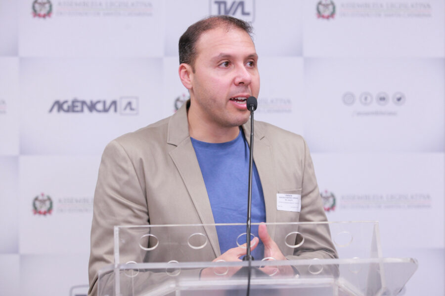 Jornalista Wagner Urbano, homenageado.