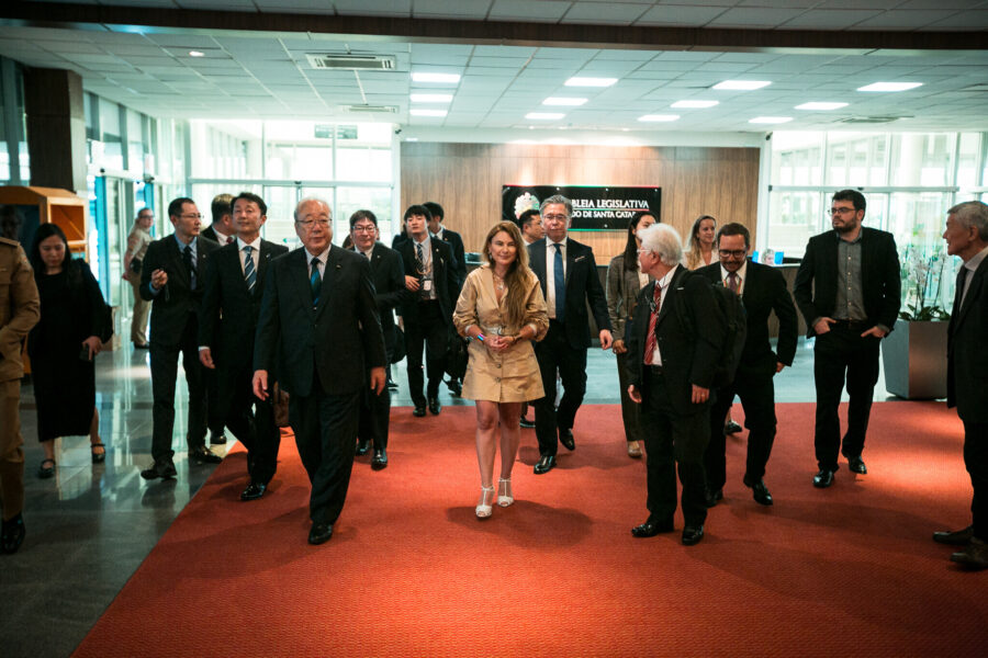 Recepção da comitiva da província de Aomori
