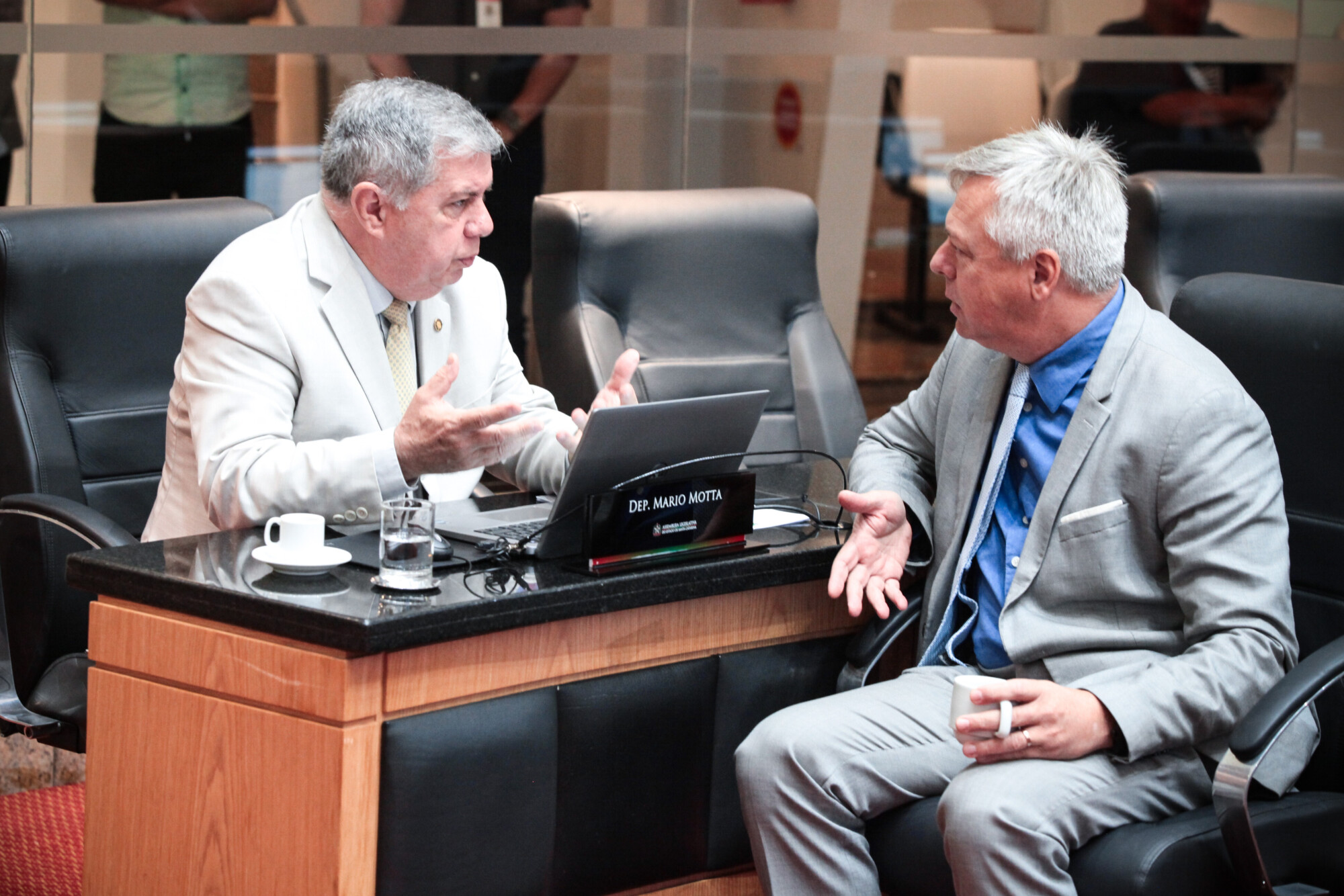 - Deputado Mário Motta (PSD)
 - Deputado Fabiano da Luz (PT)