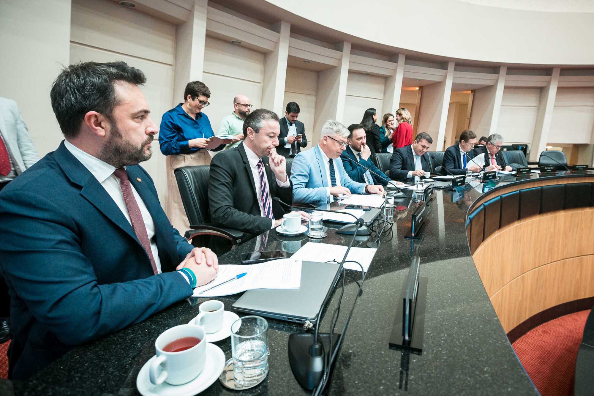 - Deputado Marcius Machado (PL) 
 - Deputado Napoleão Bernardes (PSD) 	
 - Deputado Fabiano da Luz (PT) 	
 - Deputado Pepê Collaço (PP)
 - Deputado Camilo Martins (Podemos) 	
 - Deputado Volnei Weber (MDB)
 - Deputado Tiago Zilli (MDB)