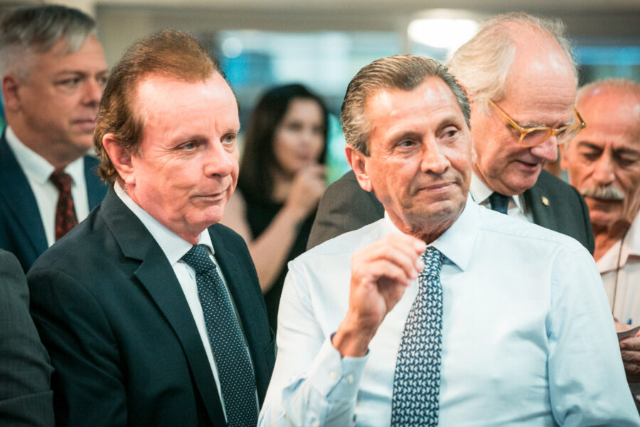 Deputados constituintes César Souza e Julio Garcia