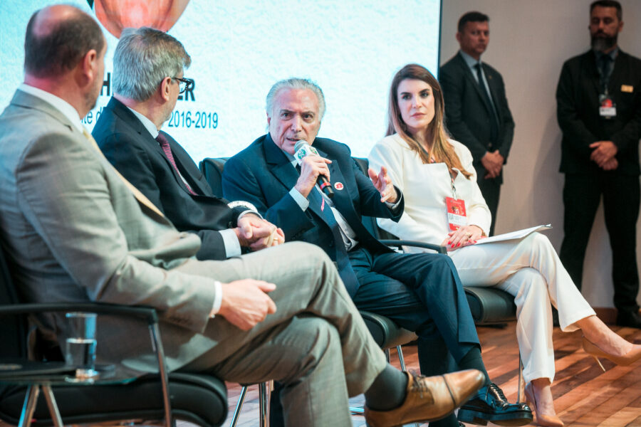 Ex-presidente Michel Temer palestrou sobre o tema “A Constituição Federal e o Brasil de Hoje”