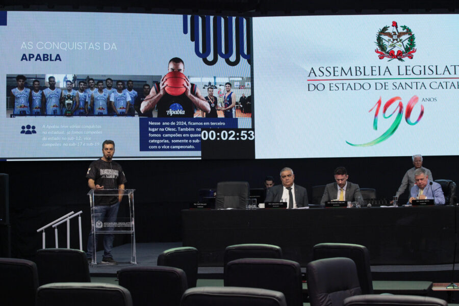 Dirigente da Apabla, João Lopes, fala na Comissão de Esportes e Lazer