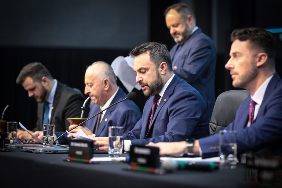 Membros da Comissão de Proteção, Defesa e Bem-Estar Animal, em reunião nesta quarta (13), realizada em Lages