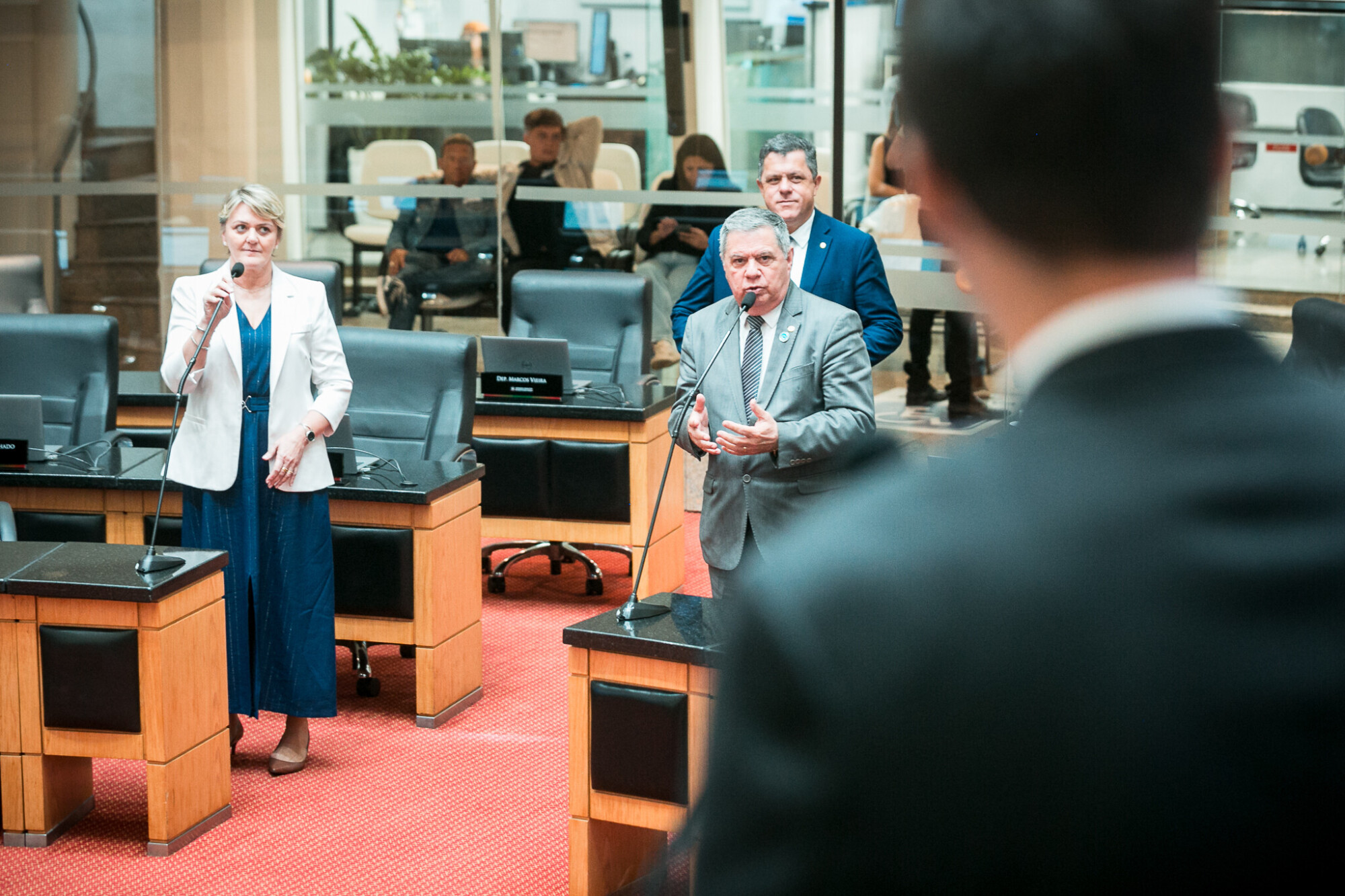 - Deputada Luciane Carminatti (PT) - Deputado Ivan Naatz (PL) 	
 - Deputado Mário Motta (PSD)