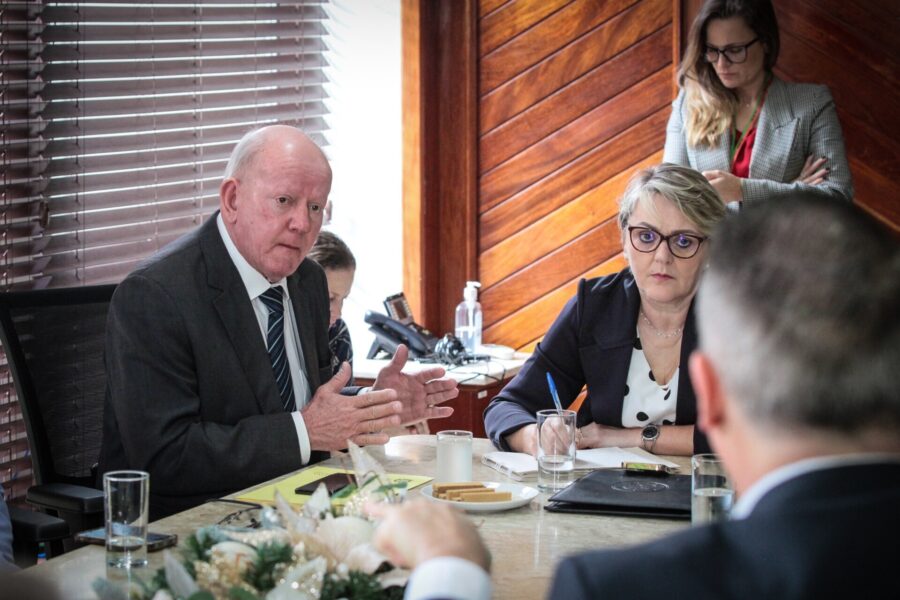 Deputado Marcos Vieira na reunião da Bancada do Oeste