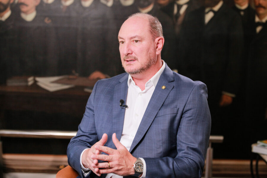 Deputado Mauro de Nadal (MDB), que deixa a Presidência da Alesc no próximo dia 31 de janeiro