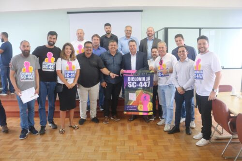 Minotto participa de audiência na Secretaria de Infraestrutura sobre a ciclovia na SC-447