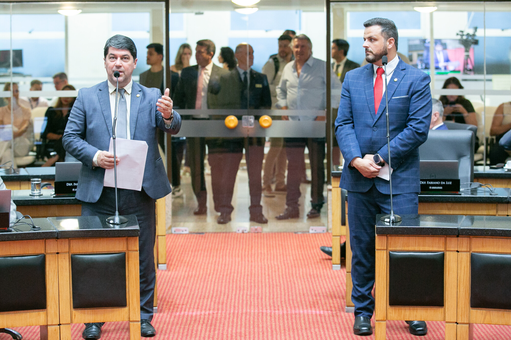 - Deputado Emerson Stein (MDB)
 - Deputado Lucas Neves (Podemos)