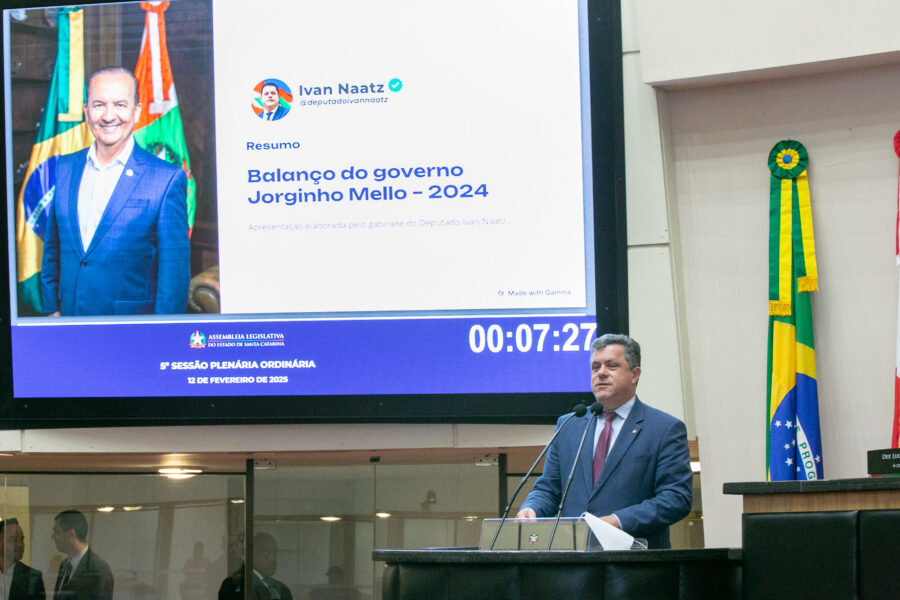 Deputado Ivan Naatz: obras e ações estratégicas do governo